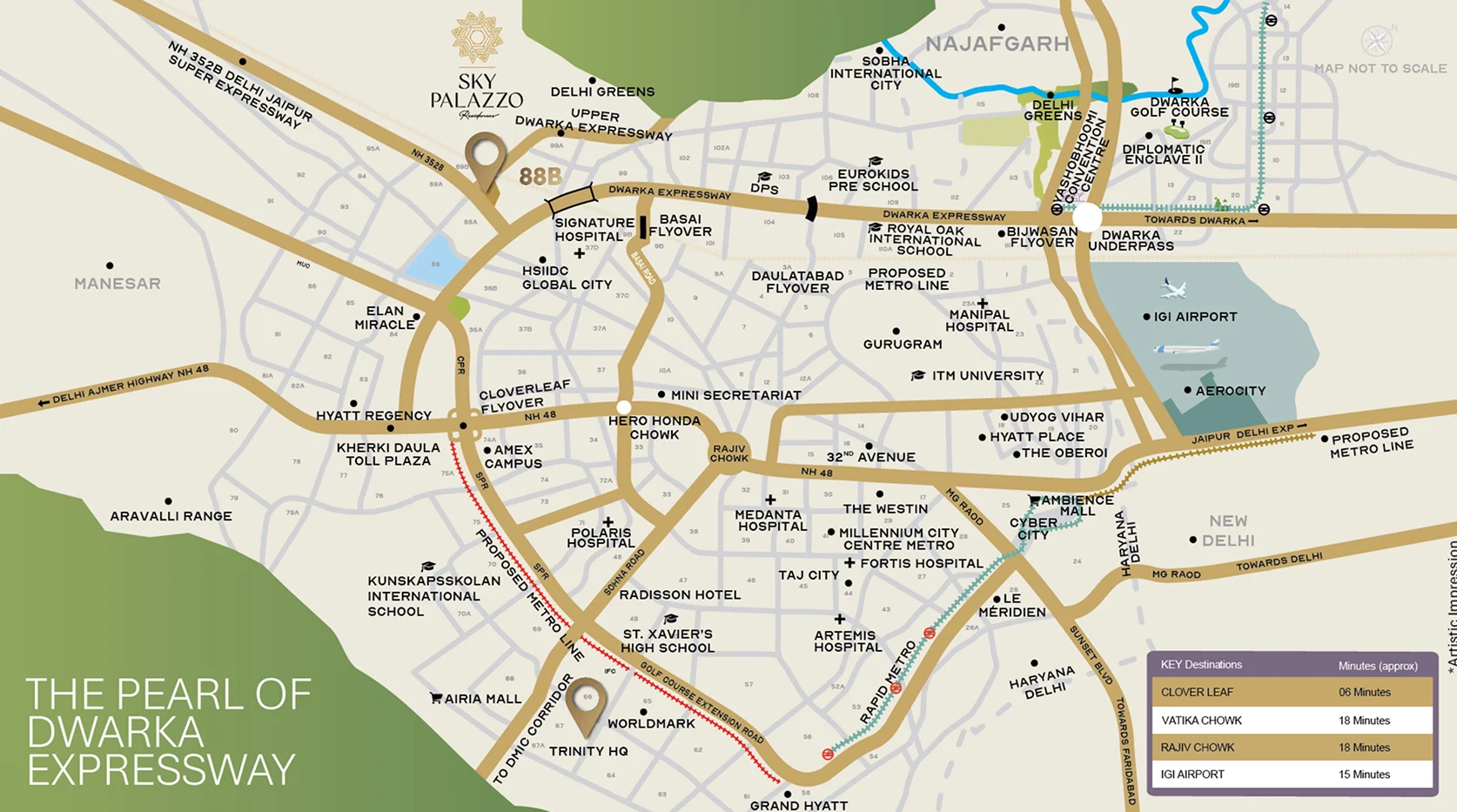 Trinity Sky Palazzo Residences Location Map