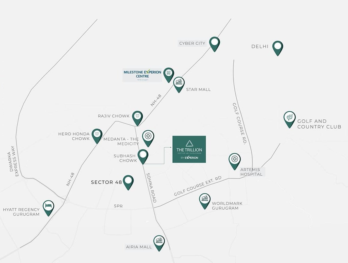 Experion The Trillion Location Map